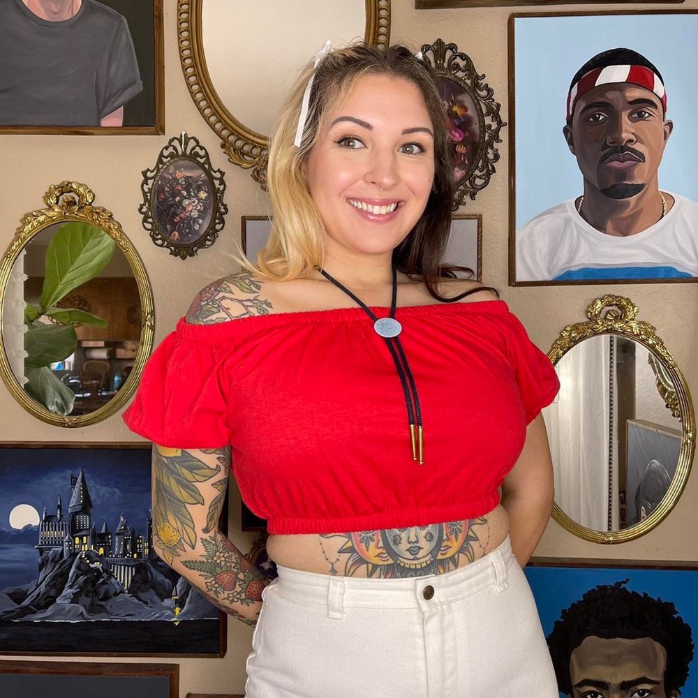Vintage micro crop top